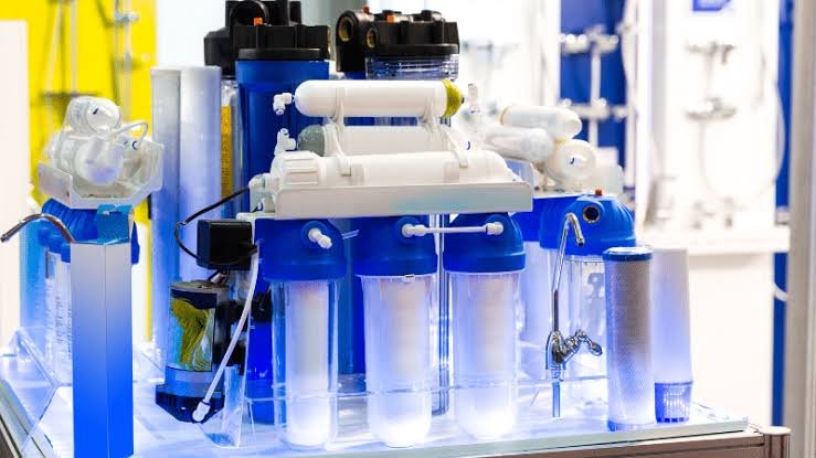 Three or four-stage water filtration